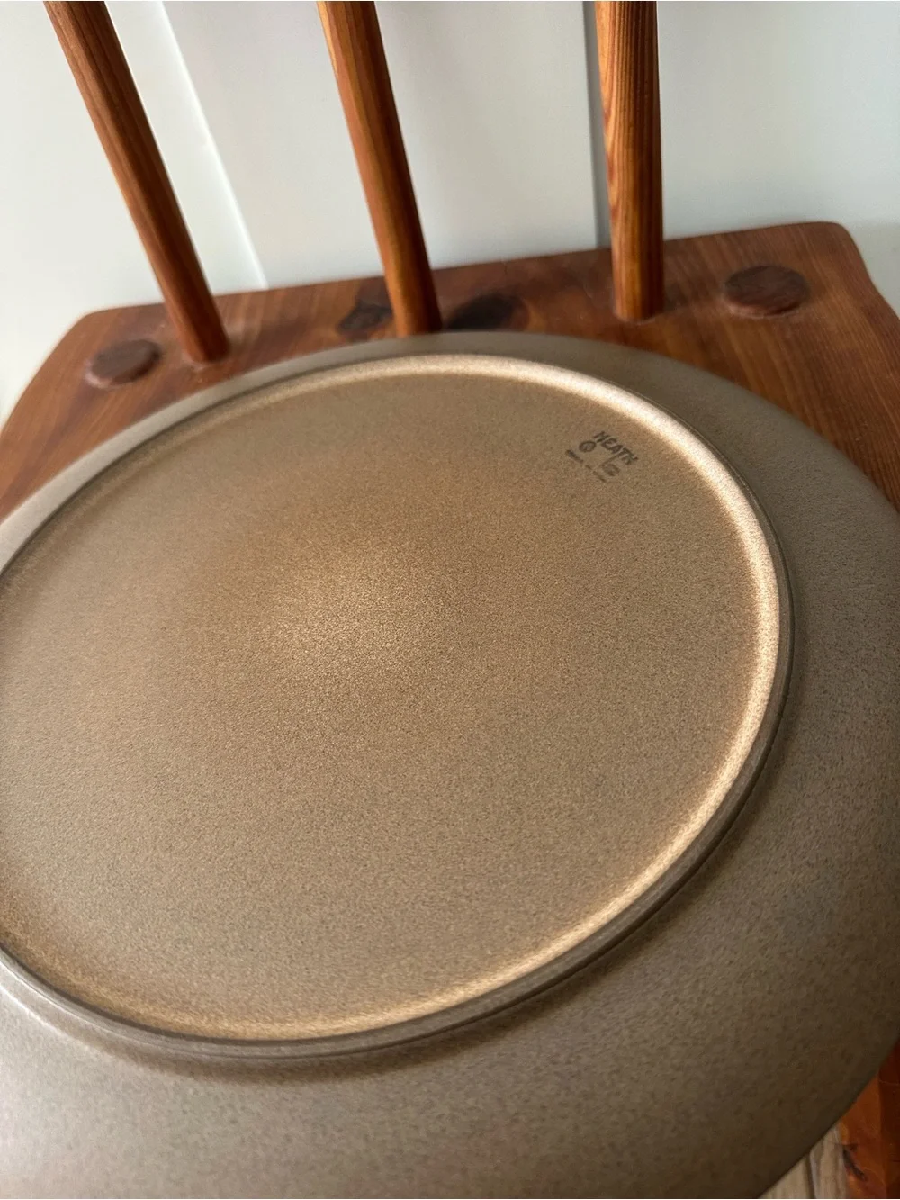 Vintage Heath Ceramics Round Dinner Plate Pumpkin Brown